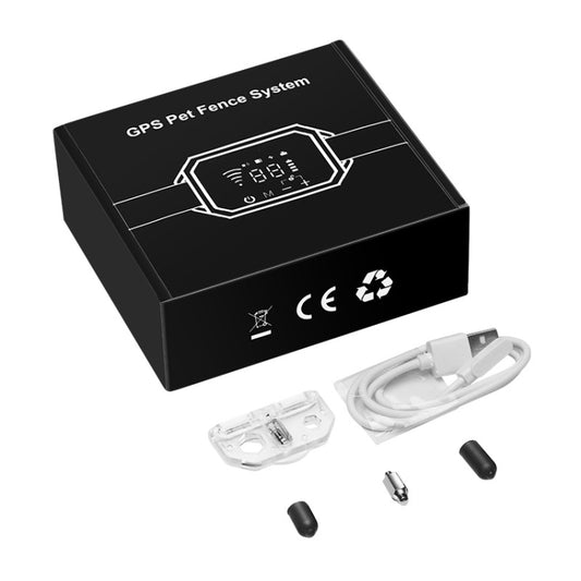 Dog Trainer Electronic Fence Smart GPS Wireless Bark Stop(Black) by buy2fix