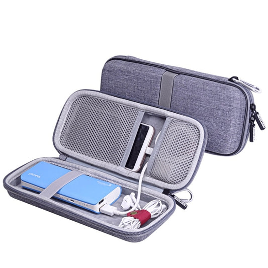 Mobile Phone Power Bank Data Cable EVA Storage Bag(Gray) by buy2fix
