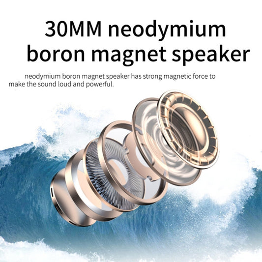 DANYIN BH69 Unilateral Bluetooth Business Talk Headset Customer Service Wireless Voice Wheat(Black) by DANYIN