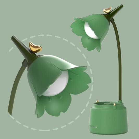 GIVELONG LED Foldable Desk Lamp Stylus Holder Night Light(Green) by buy2fix