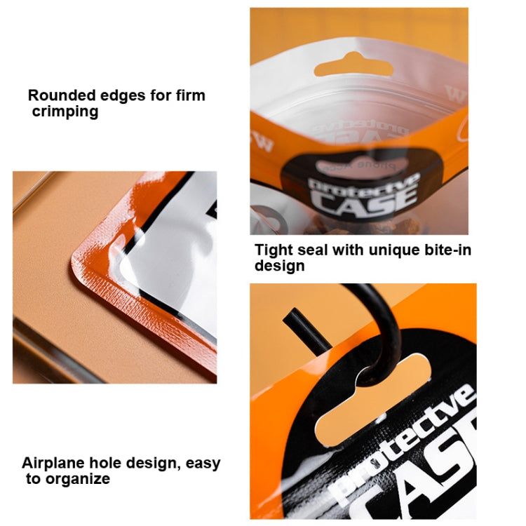 100 PCS Ziplock Bags Plastic Bags Mobile Phone Case Packaging Bags(12 x 21cm Orange Yellow) by buy2fix