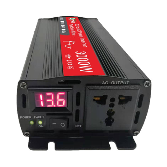 Gurxun Sine Wave Inverter 3000W 12/24/48/60V To 220V Car Boost Converter, Specification: 60V-220V by buy2fix