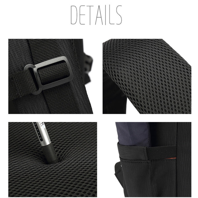 Oxford Cloth Waterproof Photography Backpack 17 Inch Laptop Backpack(Orange) by buy2fix