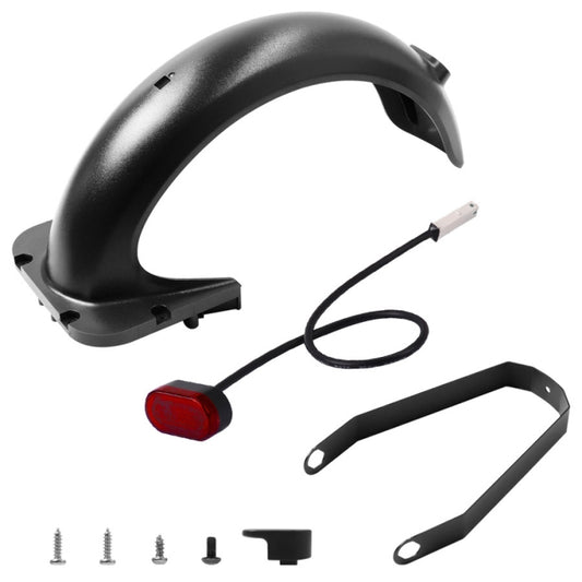 X0255 Electric Scooter Rear Push Board With Taill Light For Ninebot Max G30(Black) by buy2fix