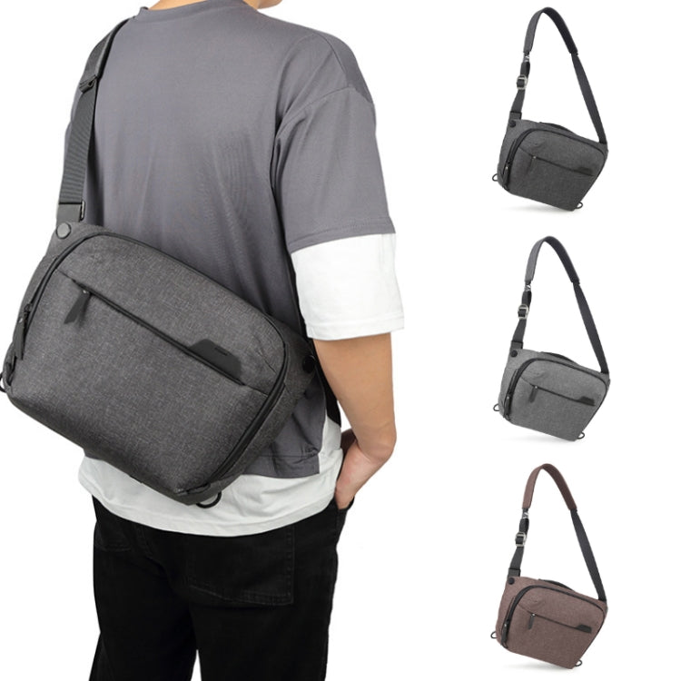 Portable Waterproof Photography SLR Camera Messenger Bag, Color: 6L Light Gray by buy2fix
