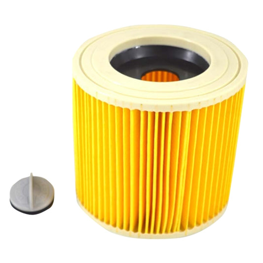 2PCS HEPA Filter For Karcher A2004 / A2204 Vacuum Cleaner Accessories(Yellow) by buy2fix
