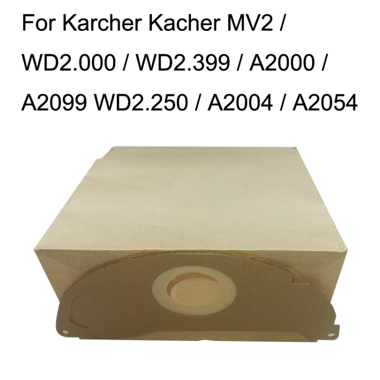 5PCS Paper Bag Waste for Karcher WD2250 / A2004 / A2054 / MV2 Vacuum Cleaner Accessories by buy2fix
