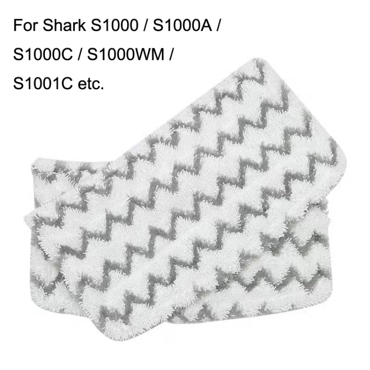 2PCS Steam Mop Cloth Cover Accessories For Shark S1000A(Gray Black) by buy2fix