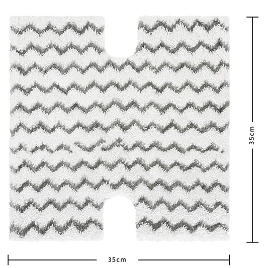 2PCS Steam Mop H Type Wiper For Shark P3 / P5 / P8 / T8 / S3973 / S5003D(Gray Black) by buy2fix