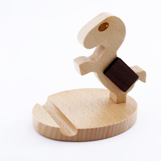 Wooden Mobile Phone Bracket Beech Lazy Mobile Phone Holder,Style: Pony by buy2fix