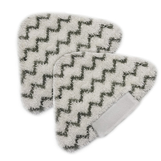 2PCS Steam Mop Triangular Cleaning Cloth For Shark P3 / P5 / P8 / T8(Gray Black) by buy2fix