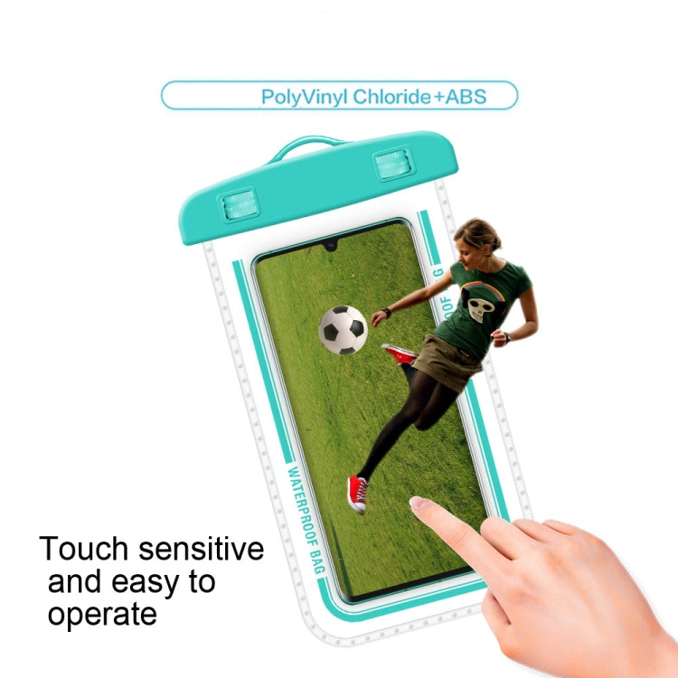 2 PCS Armband Style Transparent Waterproof Cell Phone Case Swimming Cell Phone Bag(Macaron Blue) by buy2fix