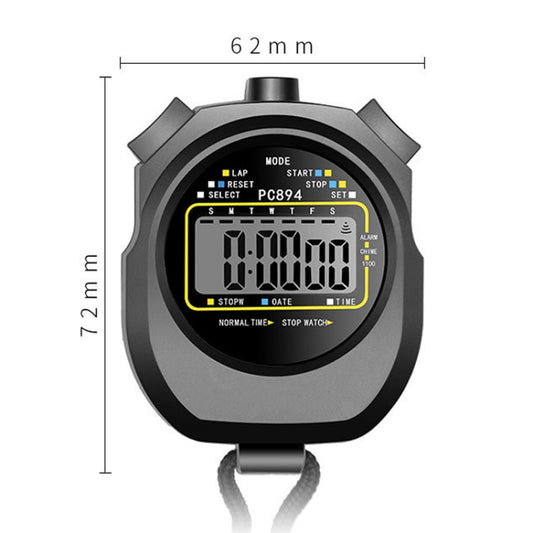 PC894 Electronic Stopwatch Timer Sports Fitness Training Referee Stopwatch by buy2fix