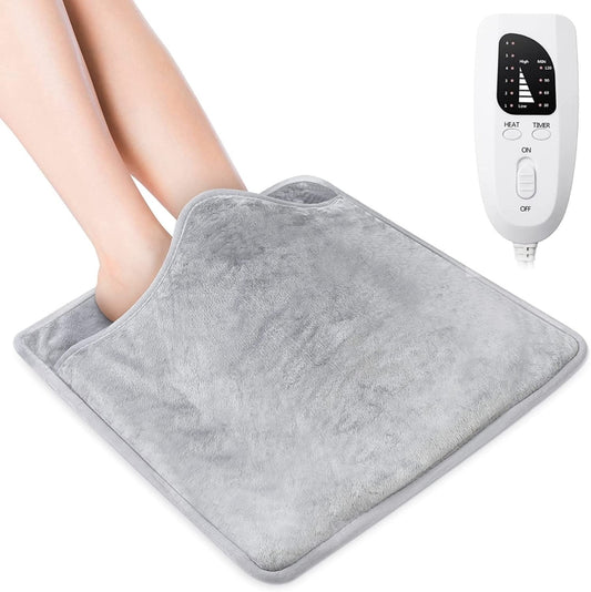 60W Electric Feet Warmer For Women Men Pad Heating Blanket AU Plug 240V(Silver Gray) by buy2fix