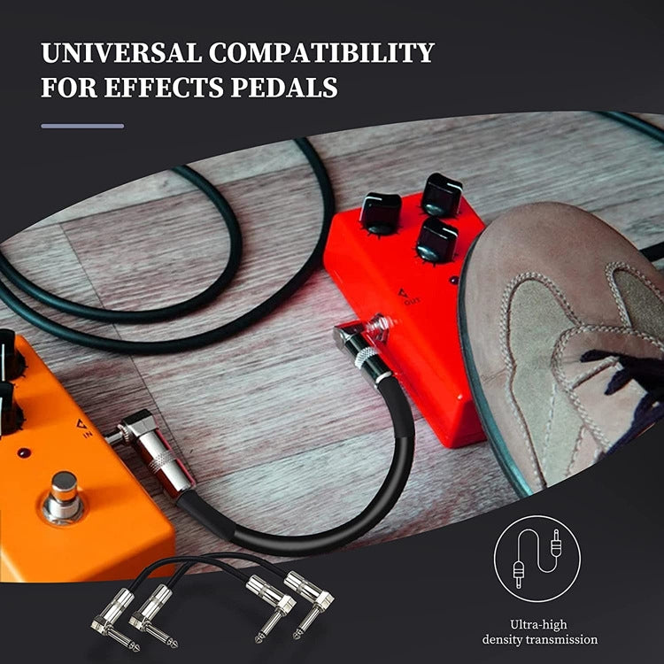 Single Block Audio Instrument Electric Guitar Effect Line, Cable Length: 15cm(Square Head Silver) by buy2fix