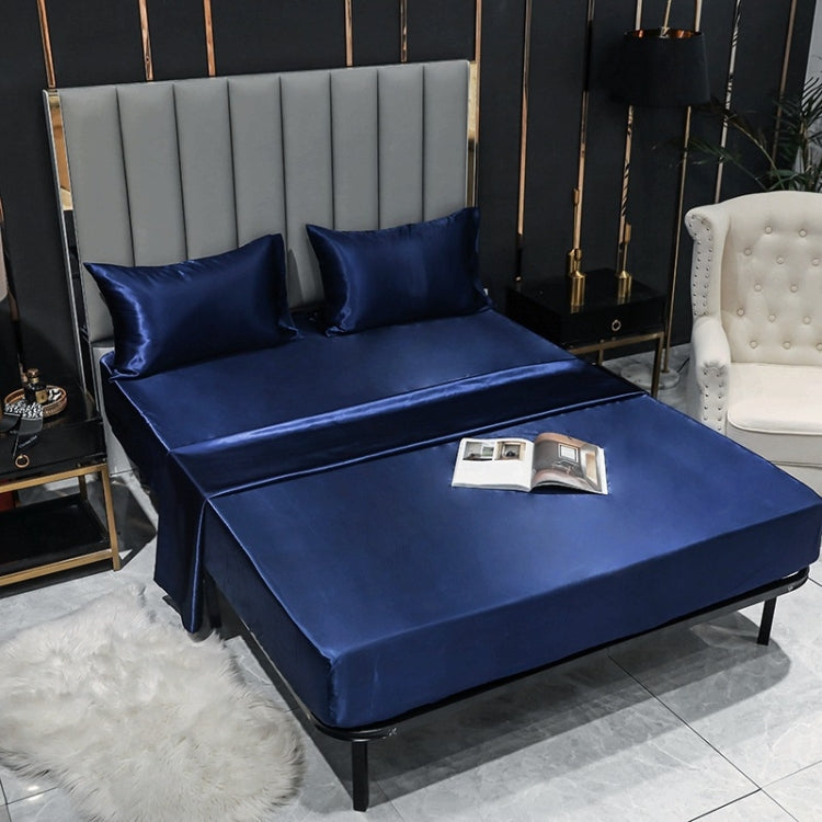 1 Pairs Ice Silk Pillowcase Home Textile Bedding, Size: 50x75cm(Black) by buy2fix