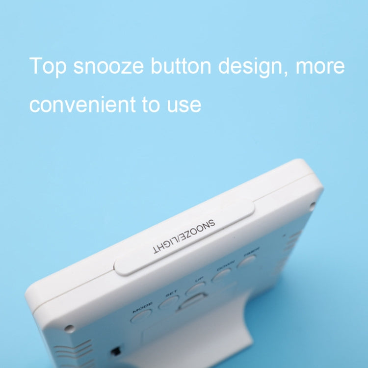 G2000 Color Screen Date Temperature Display Alarm Clock Desk Clock(White) by buy2fix