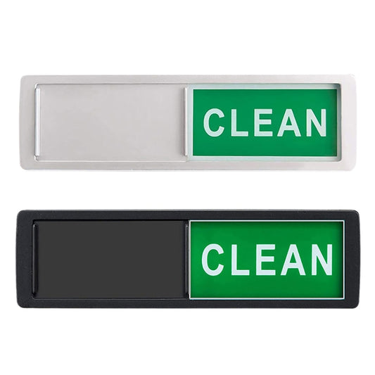 Dishwasher Magnet Clean Dirty Sign 2 Double-Sided Dishwasher Magnet Cover(White) by buy2fix