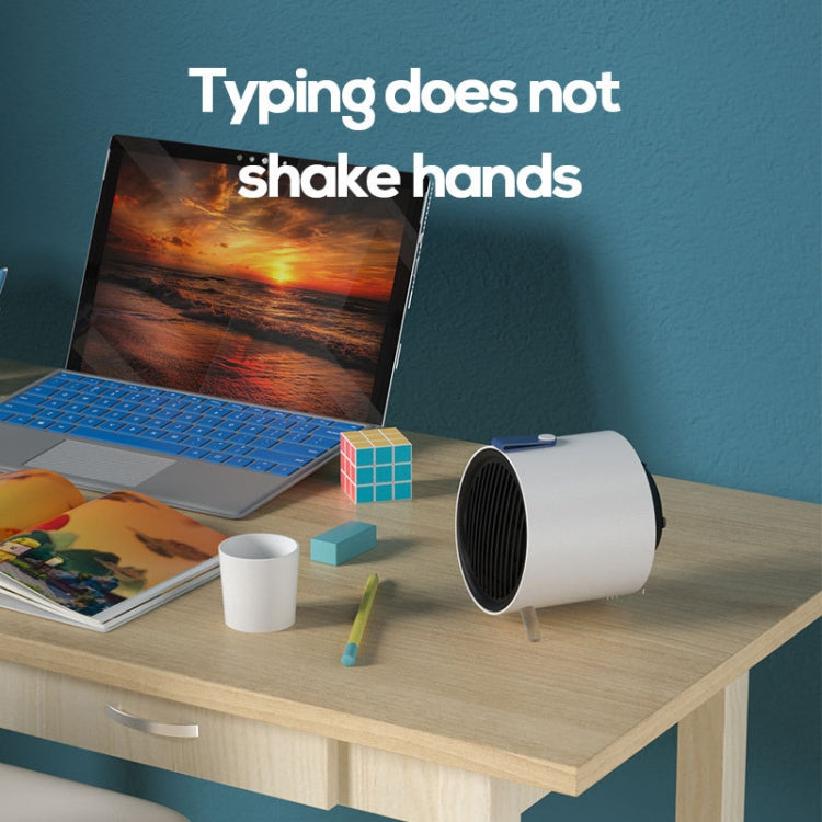 XY-610 Home Office Desk Mini Low Noise Heater Warm Air Machine, Plug Type: EU Plug(White) by buy2fix