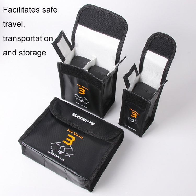 For Mavic 3 Sunnylife M3-DC104 Battery Safe Storage Explosion-proof Bags by Sunnylife