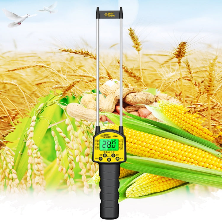 Smart Sensor AR991 Voice Prompt Grain Moisture Content Tester by SMART SENSOR