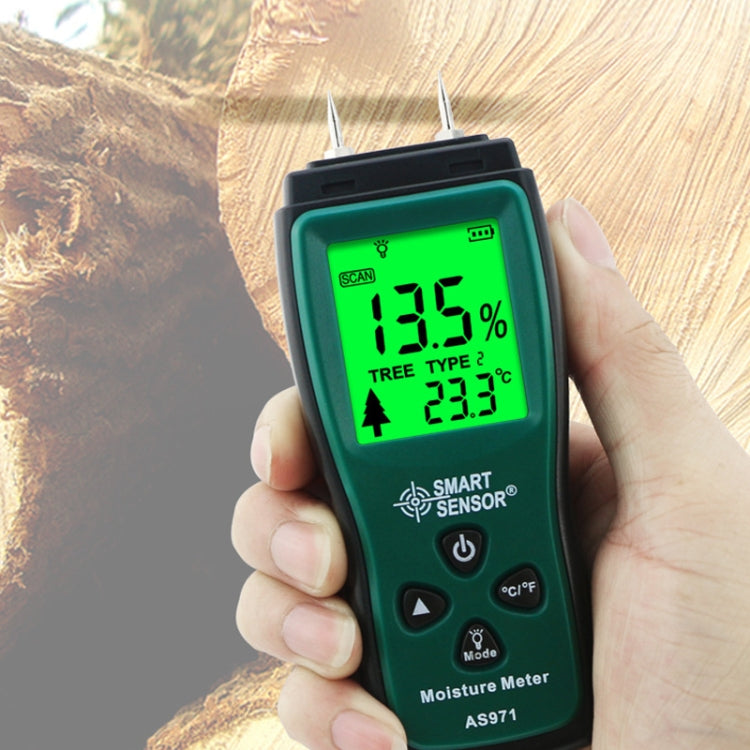 Smart Sensor AS971 Moisture Content Tester For Wood Furniture Making by SMART SENSOR