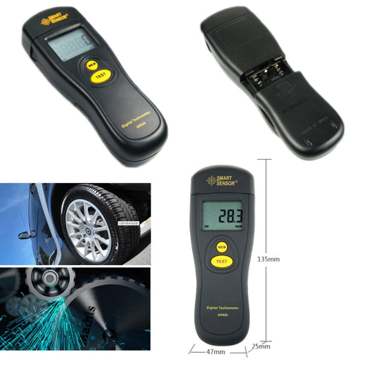 Smart Sensor AR926 LED Display Photoelectric Speed Detection Meter by SMART SENSOR