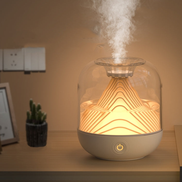 FX-039 USB Charging Ambient Light Humidifier Mountain Mini Wireless Humidifier(White) by buy2fix