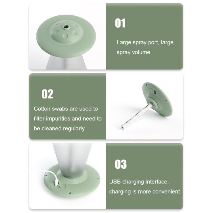 FX-041 USB Charging UFO Shape Night Light Humidifier(Ocean Green) by buy2fix