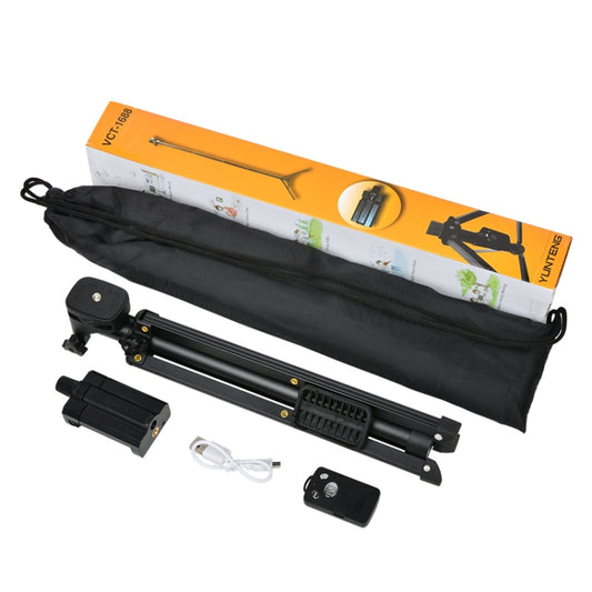 YUNTENG 1388 Selfie Stick Tripod Bluetooth Remote Control Camera Stand(Black) by YUNTENG