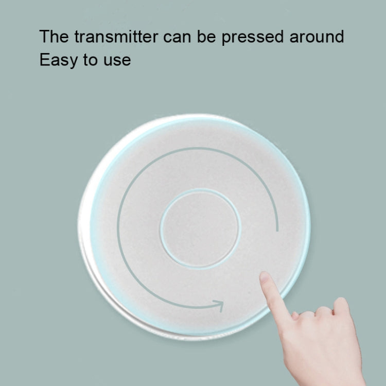 T10-1 1 For 1 Lighting Self-Power Generation Wireless Intelligent Doorbell(US Plug White) by buy2fix