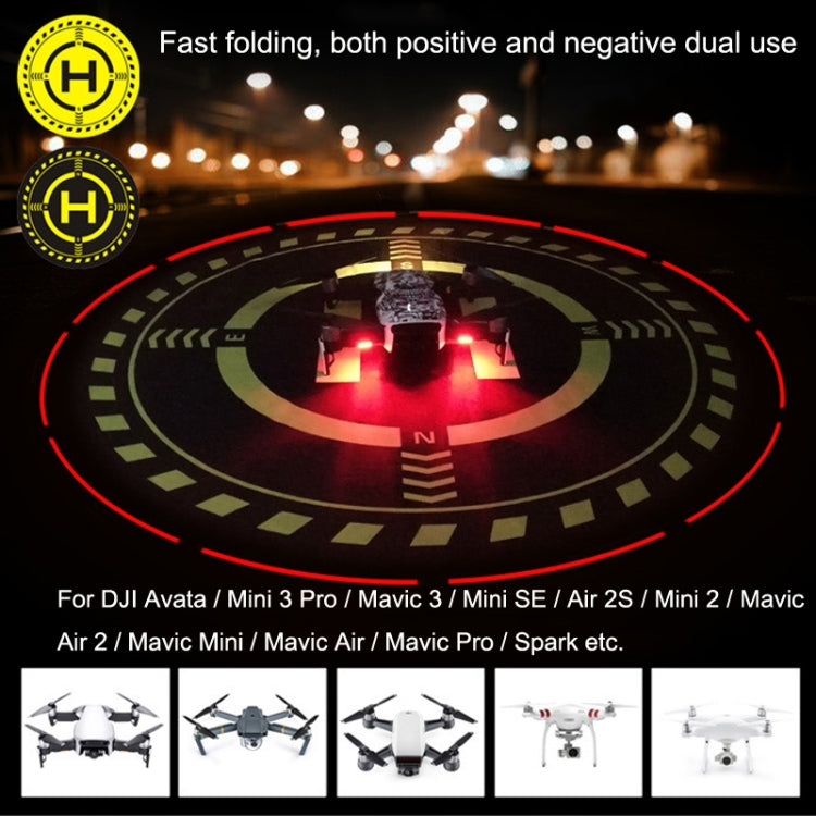 Sunnylife DJI-TJP07 For DJI Avata / Mini 3 Pro / Mavic 3 / Mini SE 70cm Adjust Luminous Night Light Apron(Yellow Black) by buy2fix