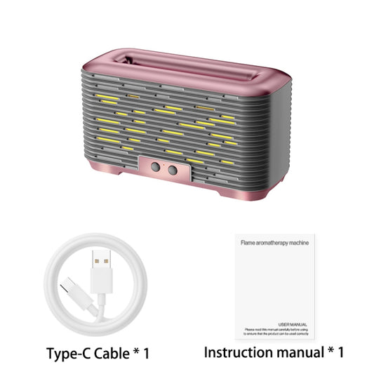 350ml Simulated Flame Aromatherapy Humidifier With Timing Function(Silver) by buy2fix