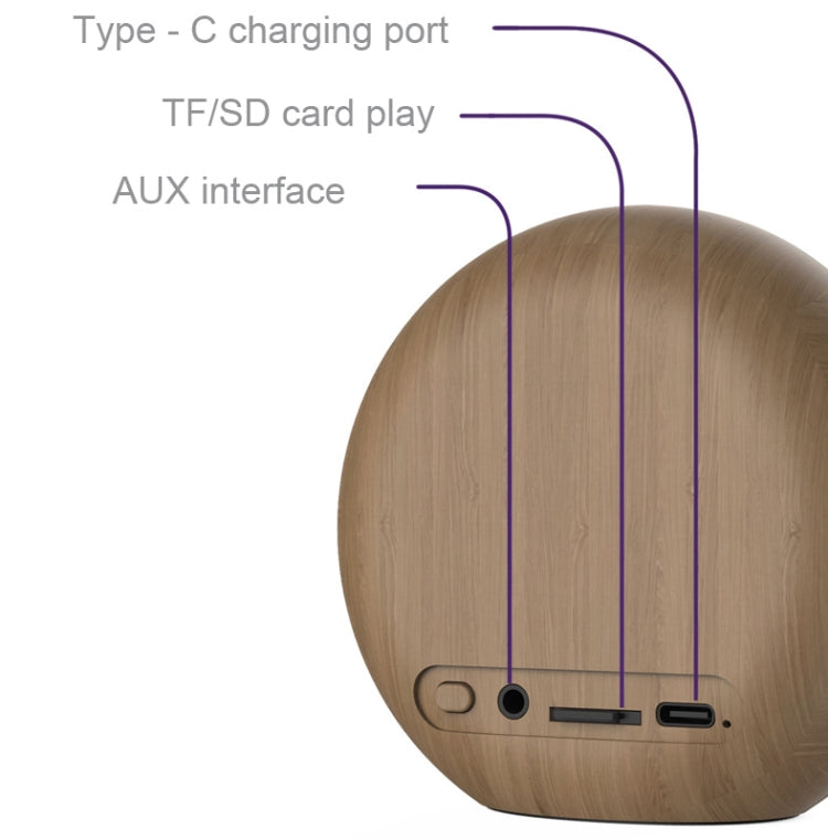 DW06 RGB Night Light BT Small Speaker Mini Subwoofer(White) by buy2fix