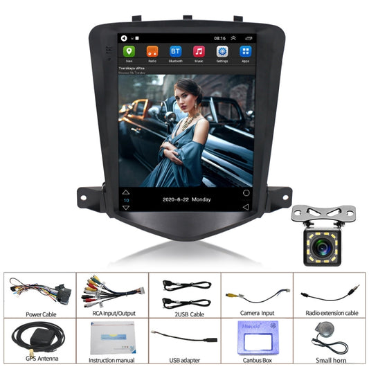 For Chevrolet Cruze 9.7 inch Navigation Integrated Machine, Style: Standard+12 Light Camera(1+16G) by buy2fix