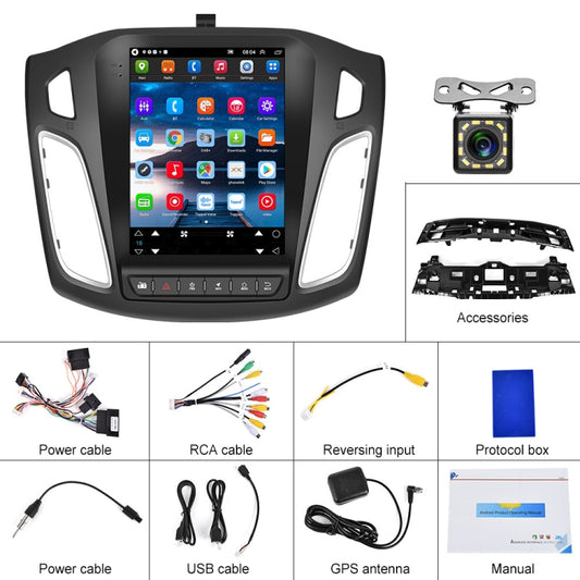 For Ford Focus 9.7 inch Android WiFi Car Integrated Machine, Style: Standard+12 Light Camera(2+64G) by buy2fix