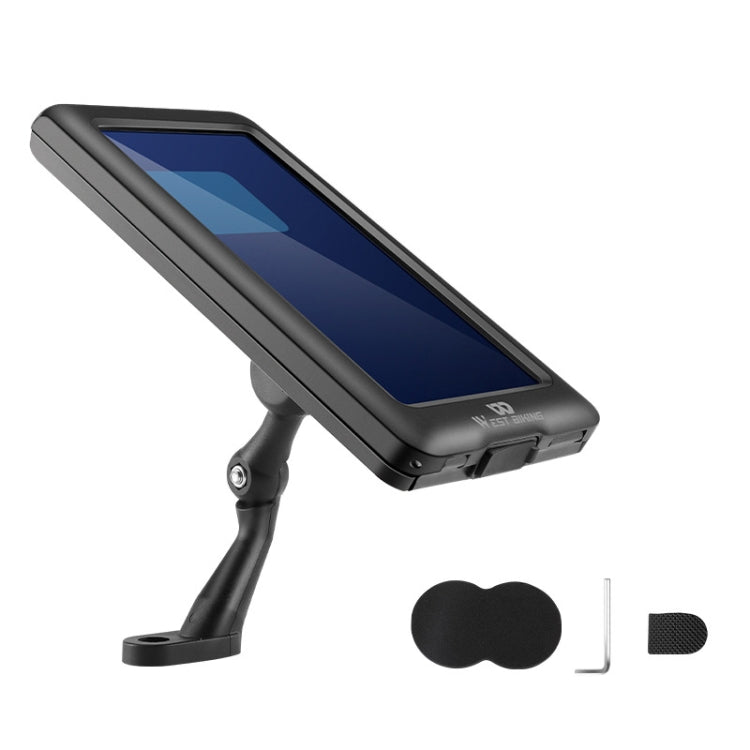 WEST BIKING Mountain Bicycle Riding Shock-proof Fixed Mobile Phone Bracket, Style: Rearview Mirror - Holders by WEST BIKING | Online Shopping UK | buy2fix