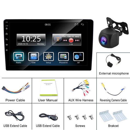 C7001 7 inch Touch Screen Built-In CarPlay Car MP5 Player, Style: Standard+AHD Camera by buy2fix
