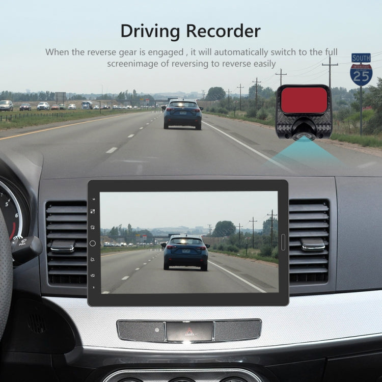 1310C 10.1 inch Car Full Screen Touch HD MP5 Wired Carplay Player, Style: Standard+12 Light Camera by buy2fix