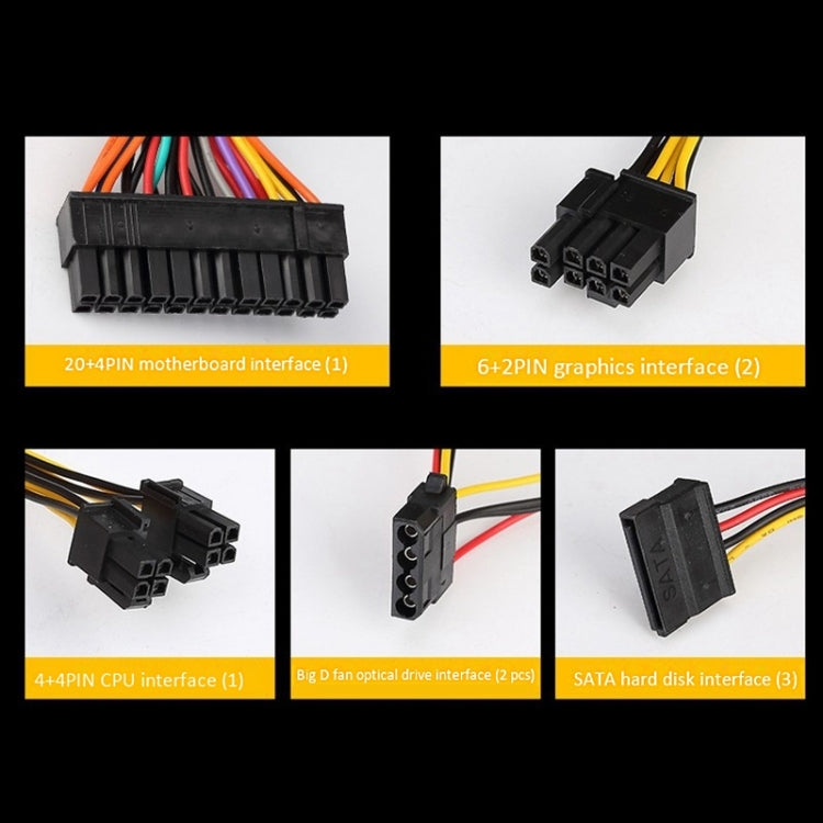 EVESKY 700WS ATX 12V Computer Power Supply With 12cm Fan by EVESKY