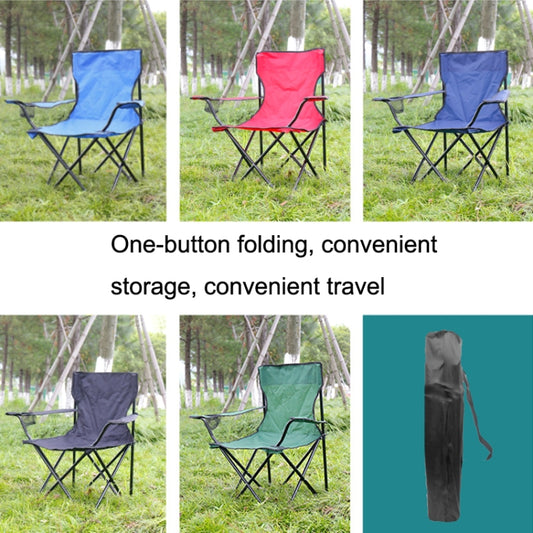 Casual Picnic Sketching Handrest Backrest Fishing Portable Beach Chair(Red) by buy2fix