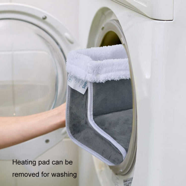 Plug-in High-top Electric Foot Warmer Heated Foot Warmer Boots US Plug 120V(Dark Gray) by buy2fix