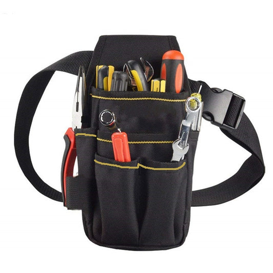 Lightweight Adjustable Hardware Tools Waist Bag Storage Bag(Black) by buy2fix