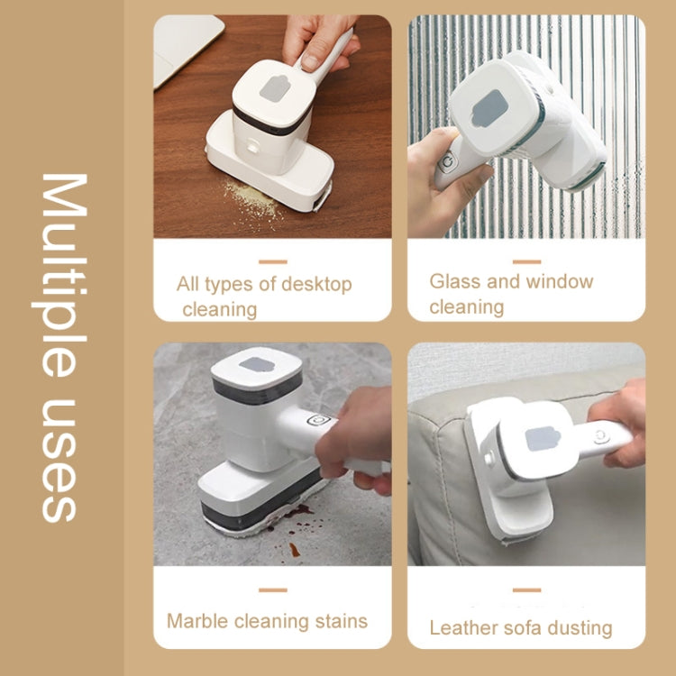12W Multi-functional Wireless Handheld Cleaner Window Scraping(White) by buy2fix