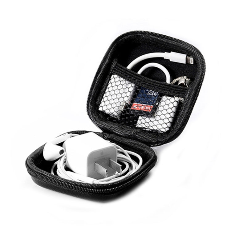 Retro Leather USB Data Cable Storage Bag Earphone Headset Case Pouch Box(Brown) by buy2fix