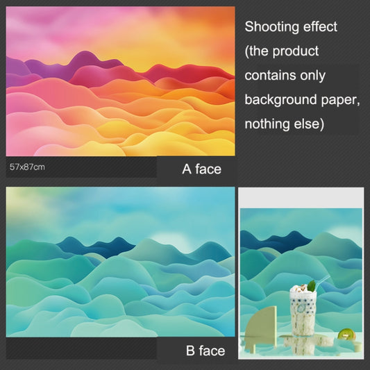 3D Double-Sided Matte Photography Background Paper(Dream Hills 2) by buy2fix