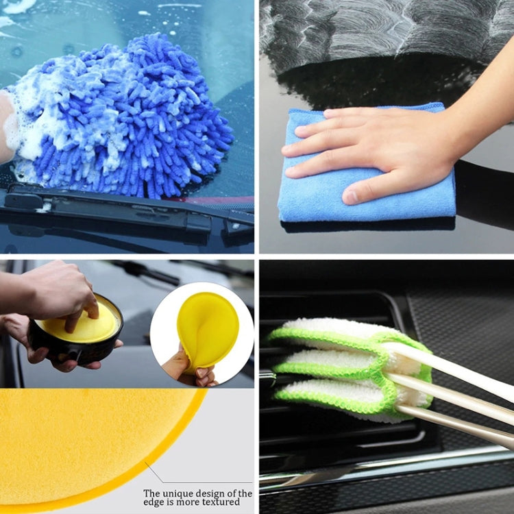 35 PCS / Set Car Wash Water Sprayer Tool Details Clean Brush Air Outlet Brush Set by buy2fix