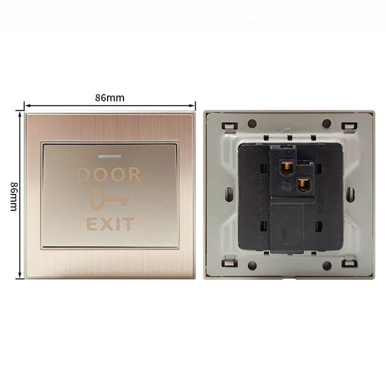 Access Control Switch Metal Touch Infrared Switch Metal Brushed Switch by buy2fix