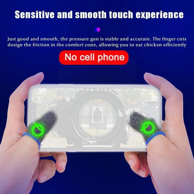 3 Pairs Gaming Finger Sleeve Breathable Luminous Fingertips,Color: Carbon Fiber Yellow by buy2fix