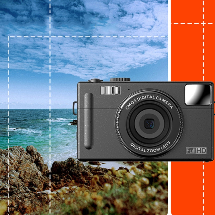 R1 48 Million HD Pixels 3.0 Inch IPS Screen Children Digital Camera, Spec: Black+Card Reader by buy2fix